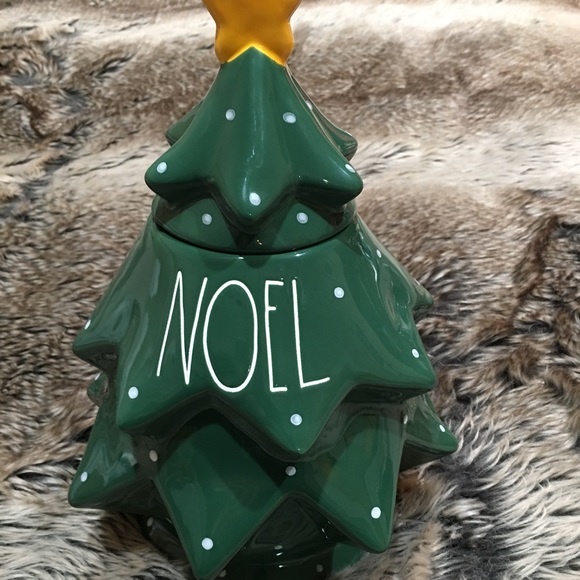 Rae Dunn Kitchen Rae Dunn Noel Christmas Green Tree Canister Cookie